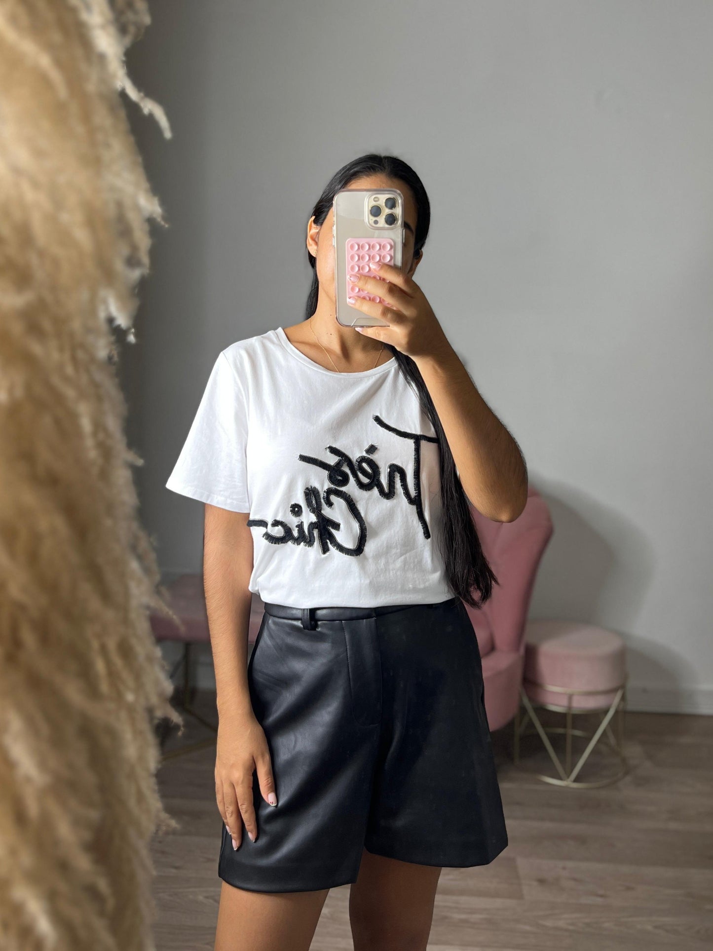 Camiseta con el logotipo Tres Chic de KARL LAGERFELD para mujer