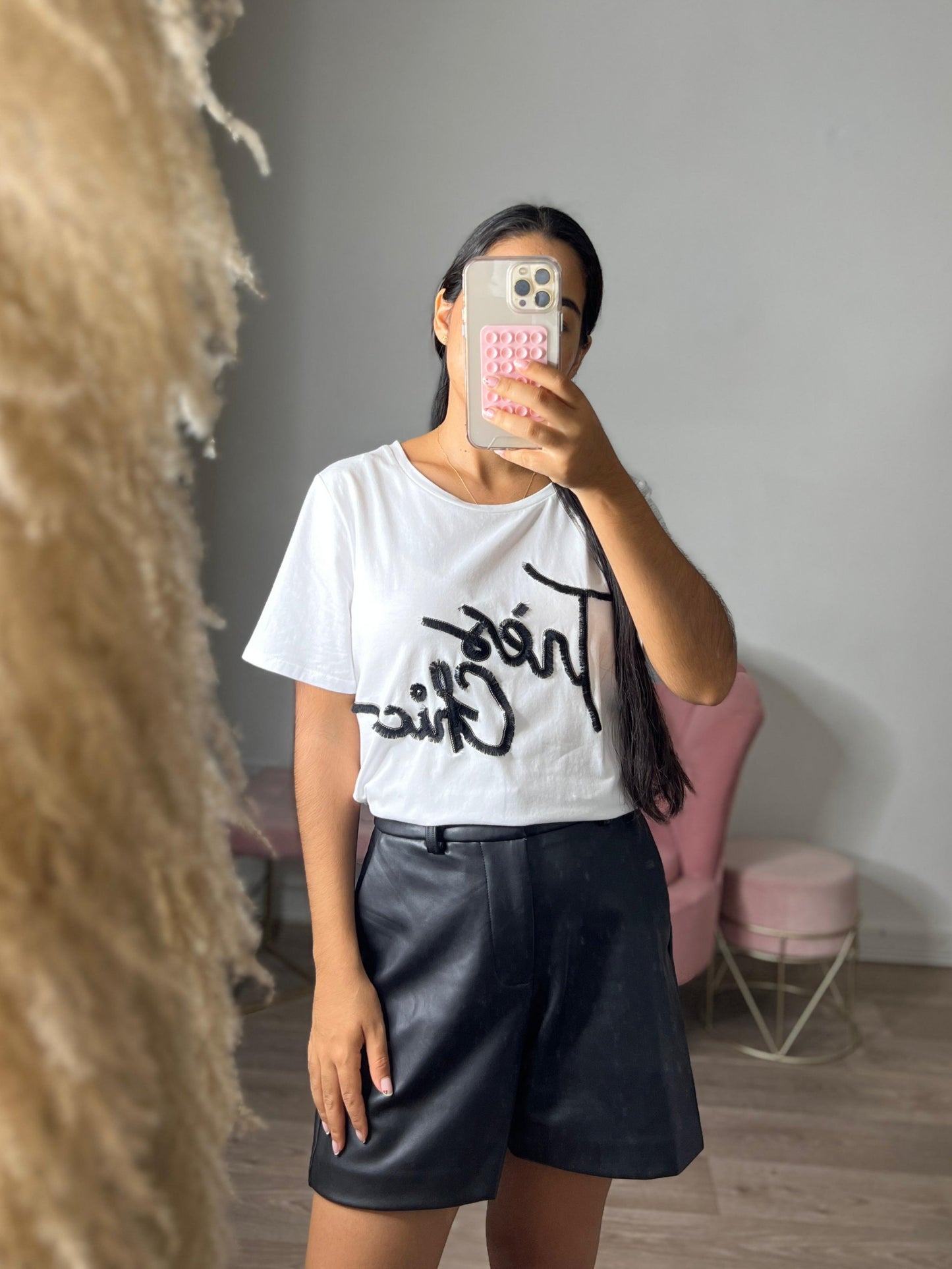 Camiseta con el logotipo Tres Chic de KARL LAGERFELD para mujer
