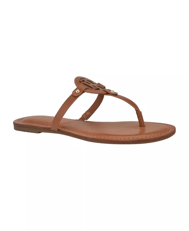 Tommy Hilfiger Women'S Litzy Flat Slip on Logo Sandals