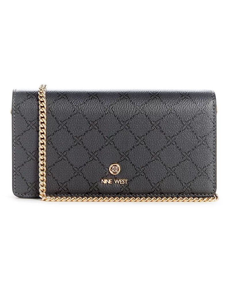 Nine West Women’s Lockup 9 Phone Chain Crossbody Wallet