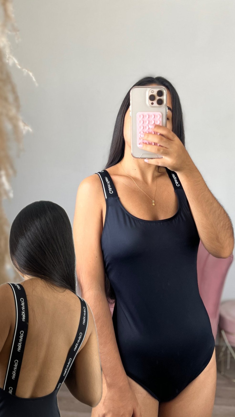 Traje de baño de una pieza de Calvin Klein
