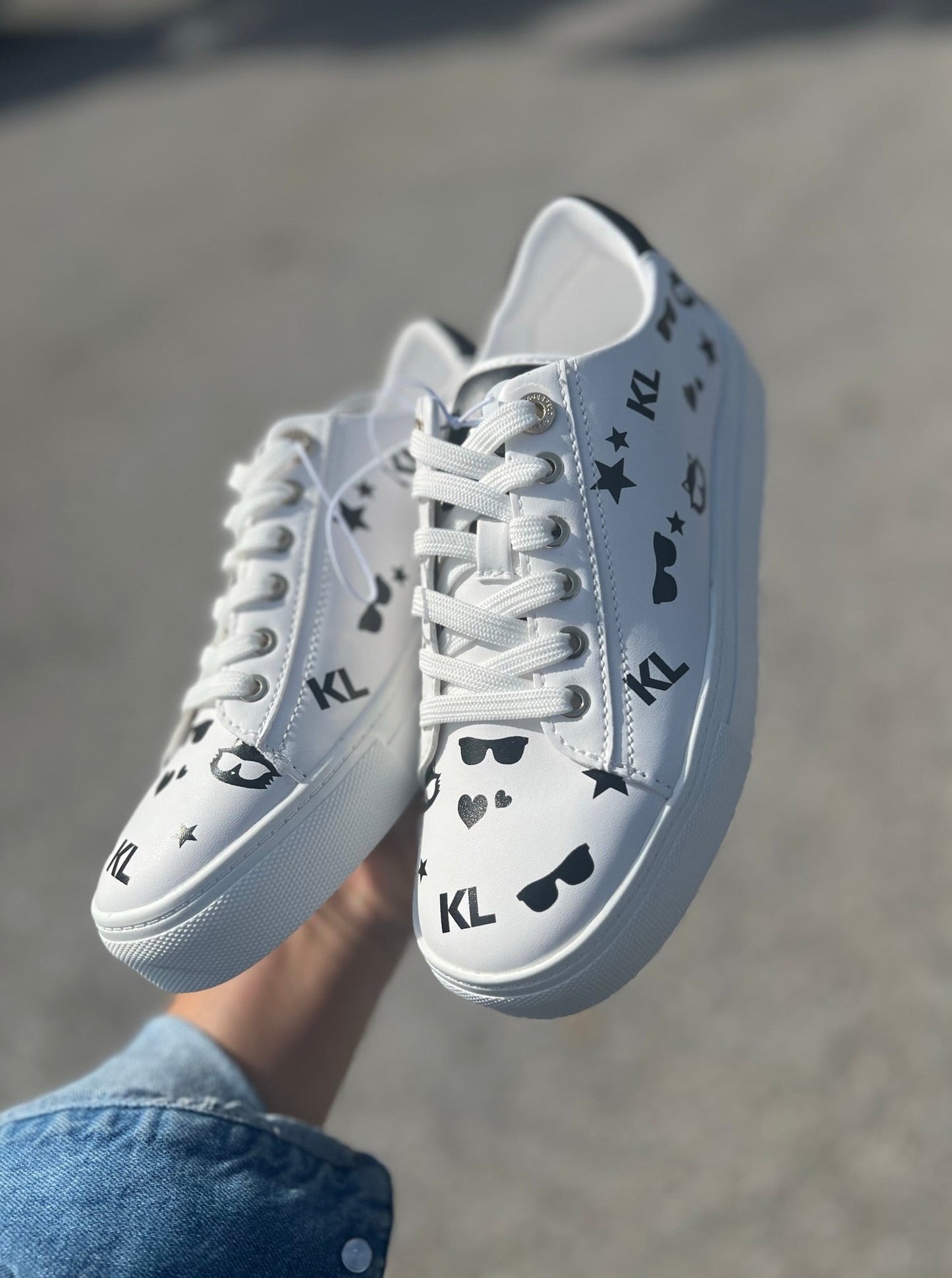 Karl Lagerfeld Cate Choupette Print Cats Sunglasses Stars Hearts Shoes