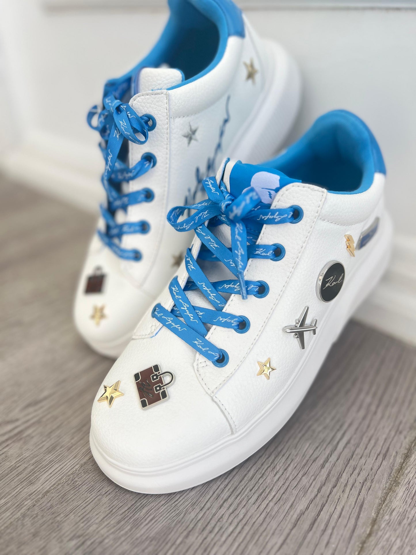 Karl Lagerfeld Paris Justina Lace Up Platform Sneakers