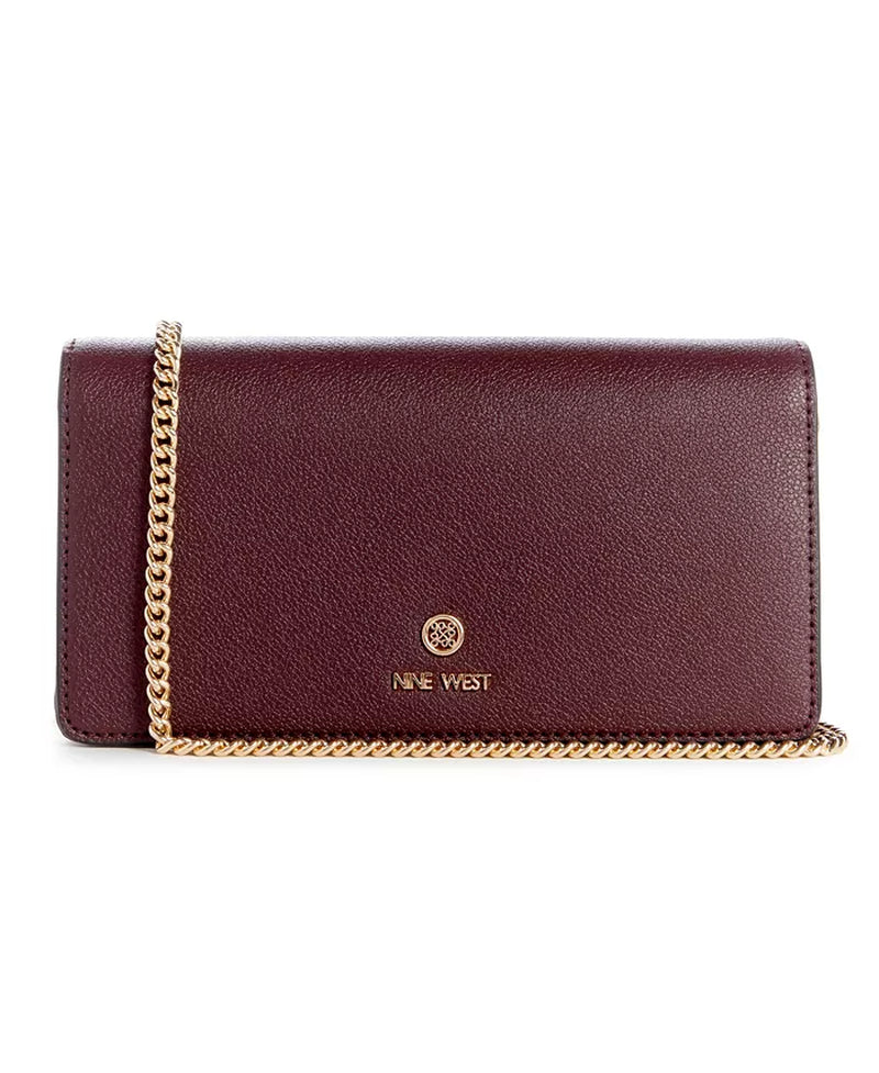 Nine West Women’s Lockup 9 Phone Chain Crossbody Wallet