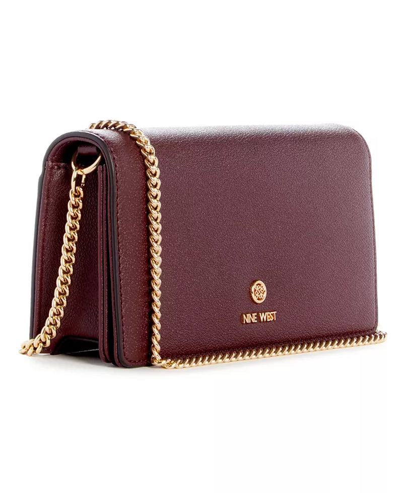Nine West Women’s Lockup 9 Phone Chain Crossbody Wallet