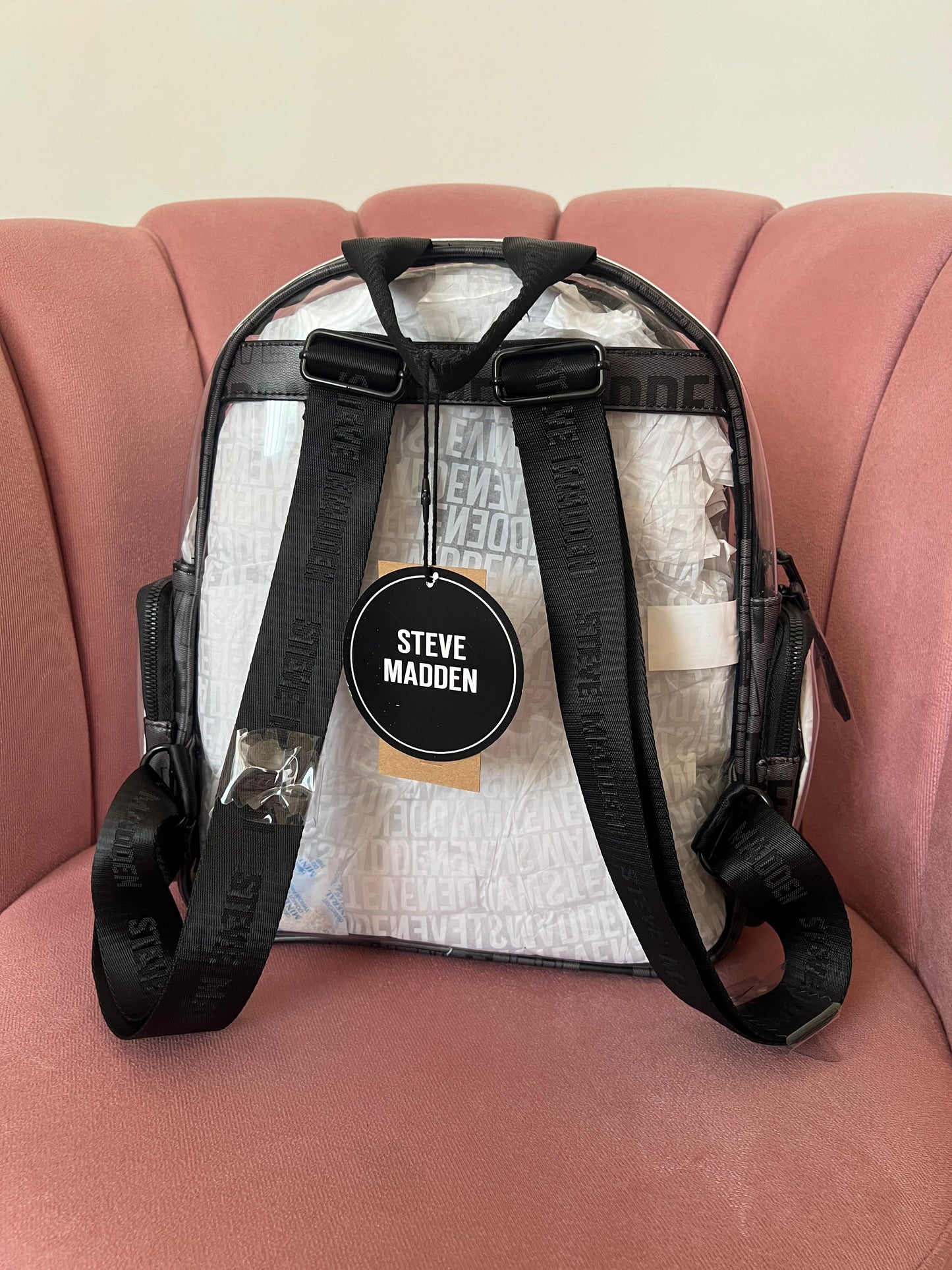 Mochila Steve Maddeln con transparencias