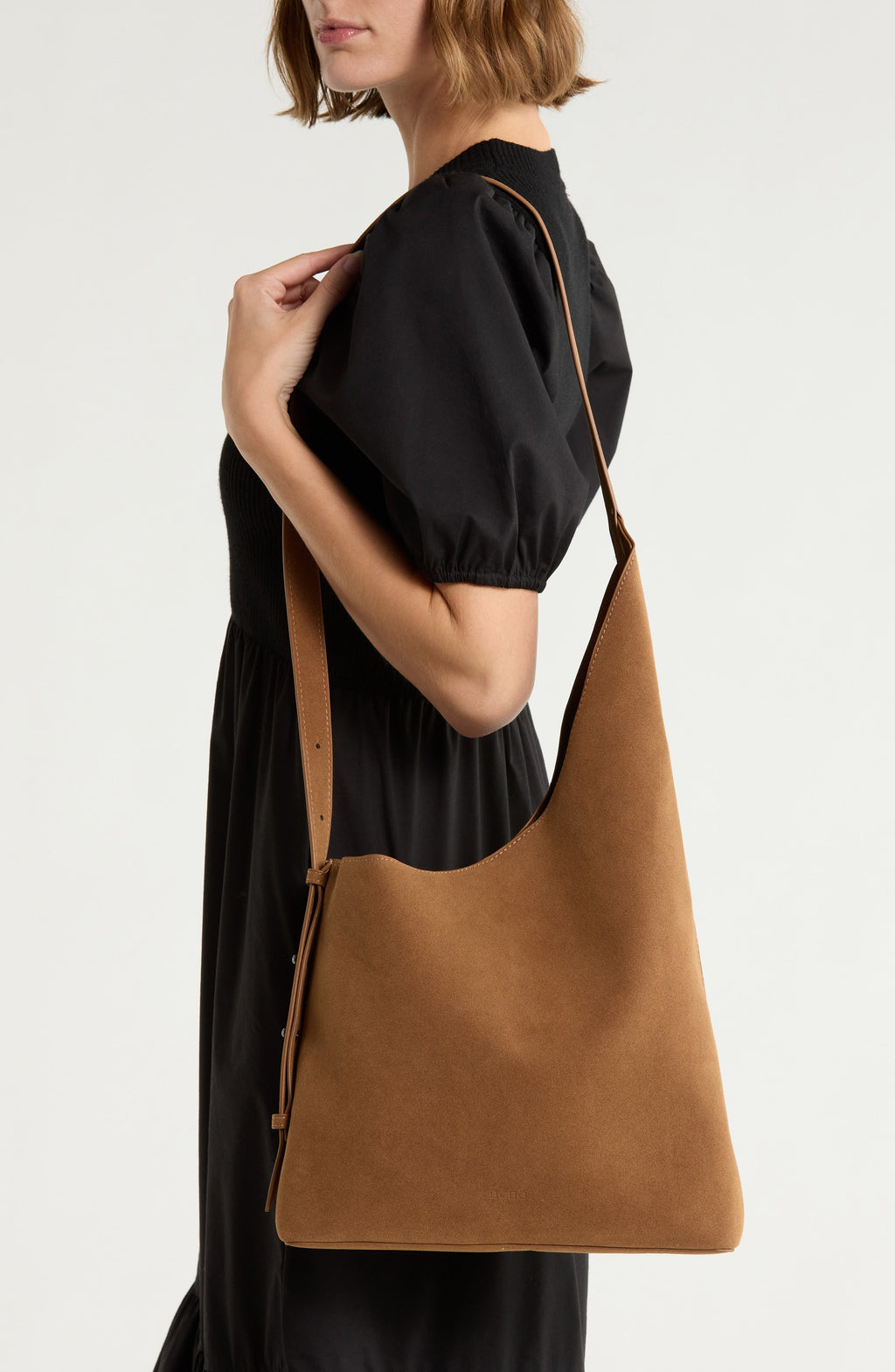 Bolso BCBG – Faux Suede Asymmetric Shoulder Bag