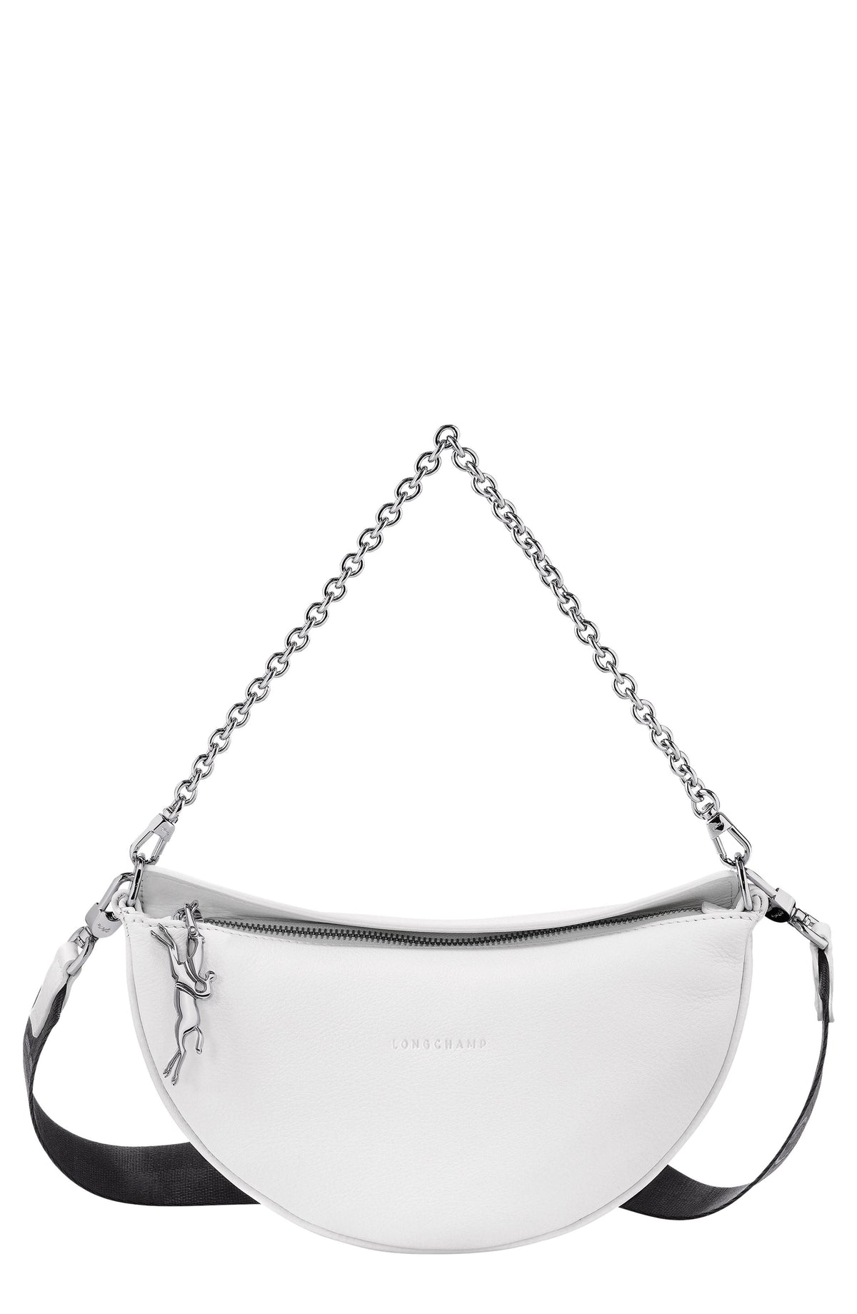 Crossbody Longchamp – Smile Small Half Moon Leather Crossbody Bag