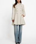 Abrigo Guess – Double-Breasted Skirted Coat