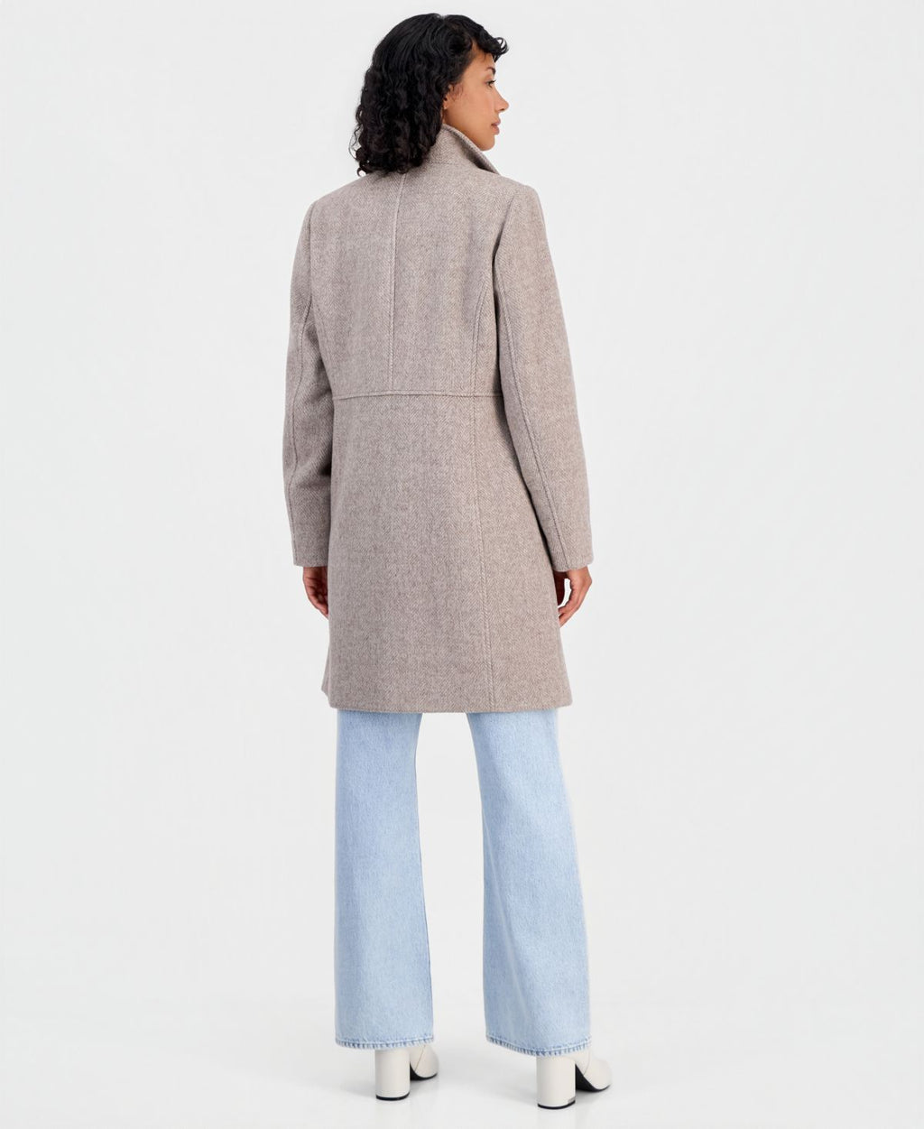 Abrigo Calvin Klein – Knit Bibbed Walker Coat