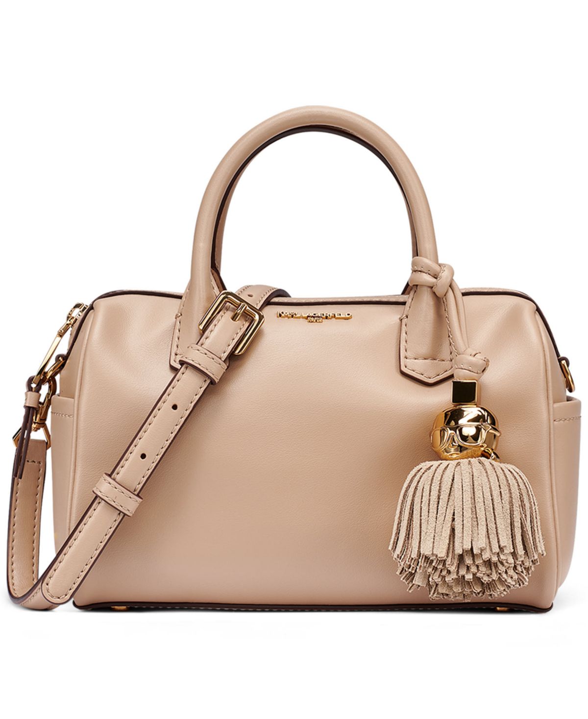 Bolso barril Karl Lagerfeld – Perette Barrel Small Leather Crossbody