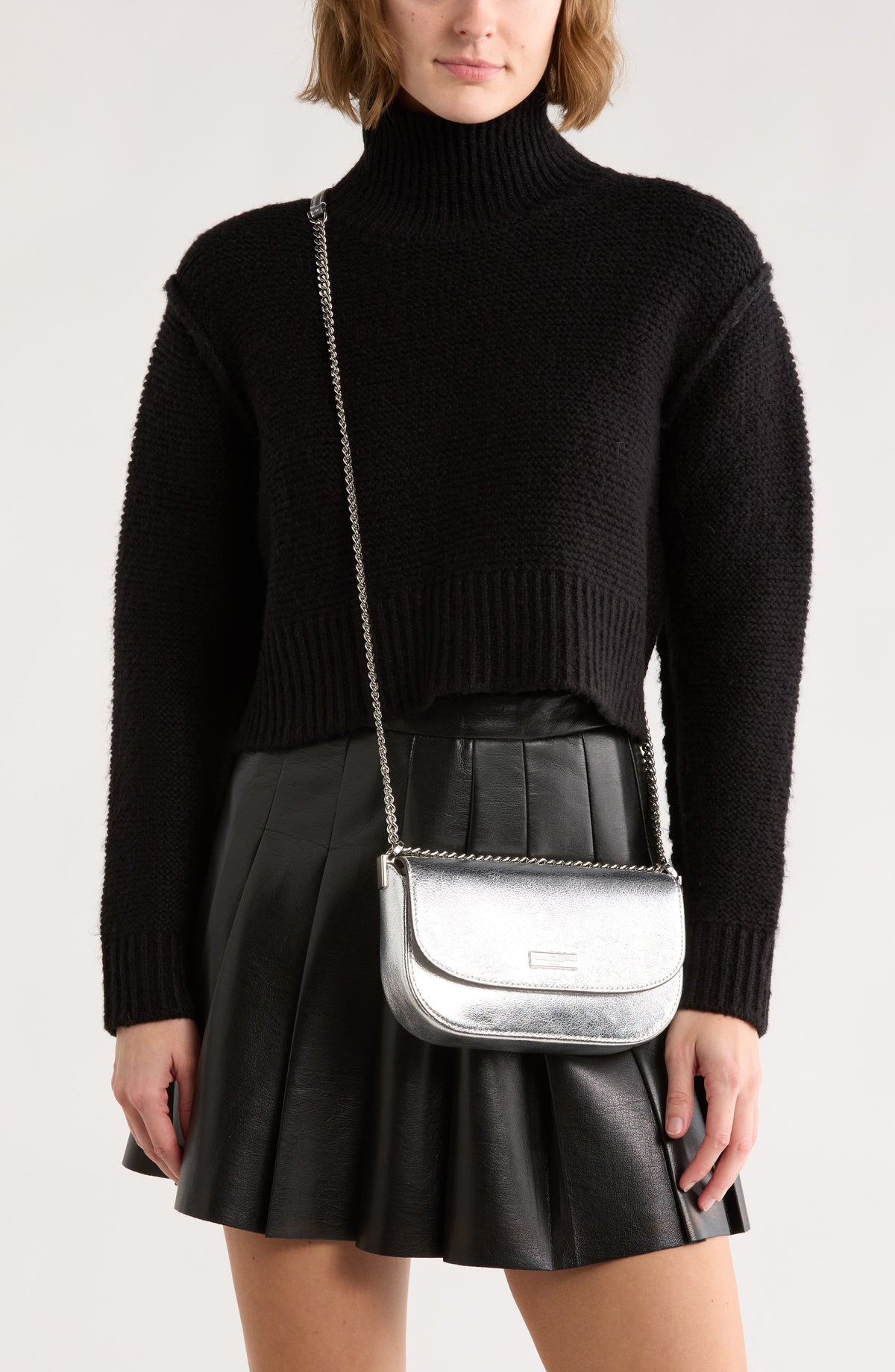 Bolso metalizado Kate Spade – Krista Metallic Chain Flap Crossbody Bag