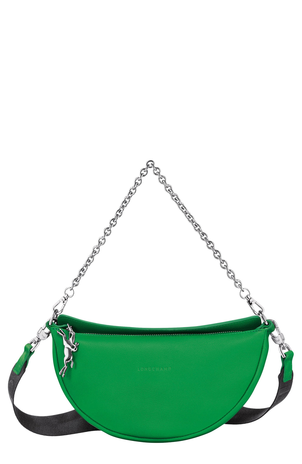 Crossbody Longchamp – Smile Small Half Moon Leather Crossbody Bag