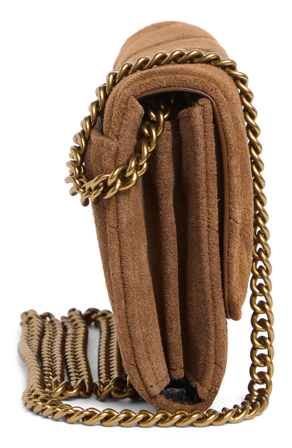 Billetera con cadena Kurt Geiger – Soho Suede Wallet on Chain