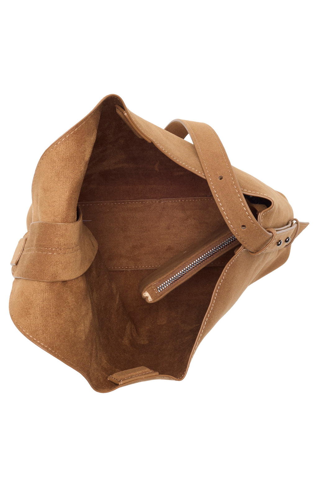 Bolso BCBG – Faux Suede Asymmetric Shoulder Bag