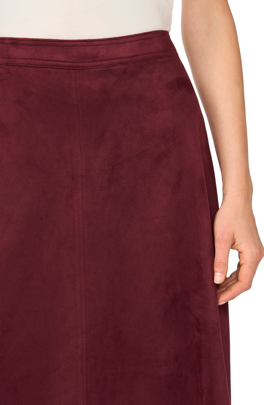 Falda Vince Camuto – Faux Suede A-line Skirt