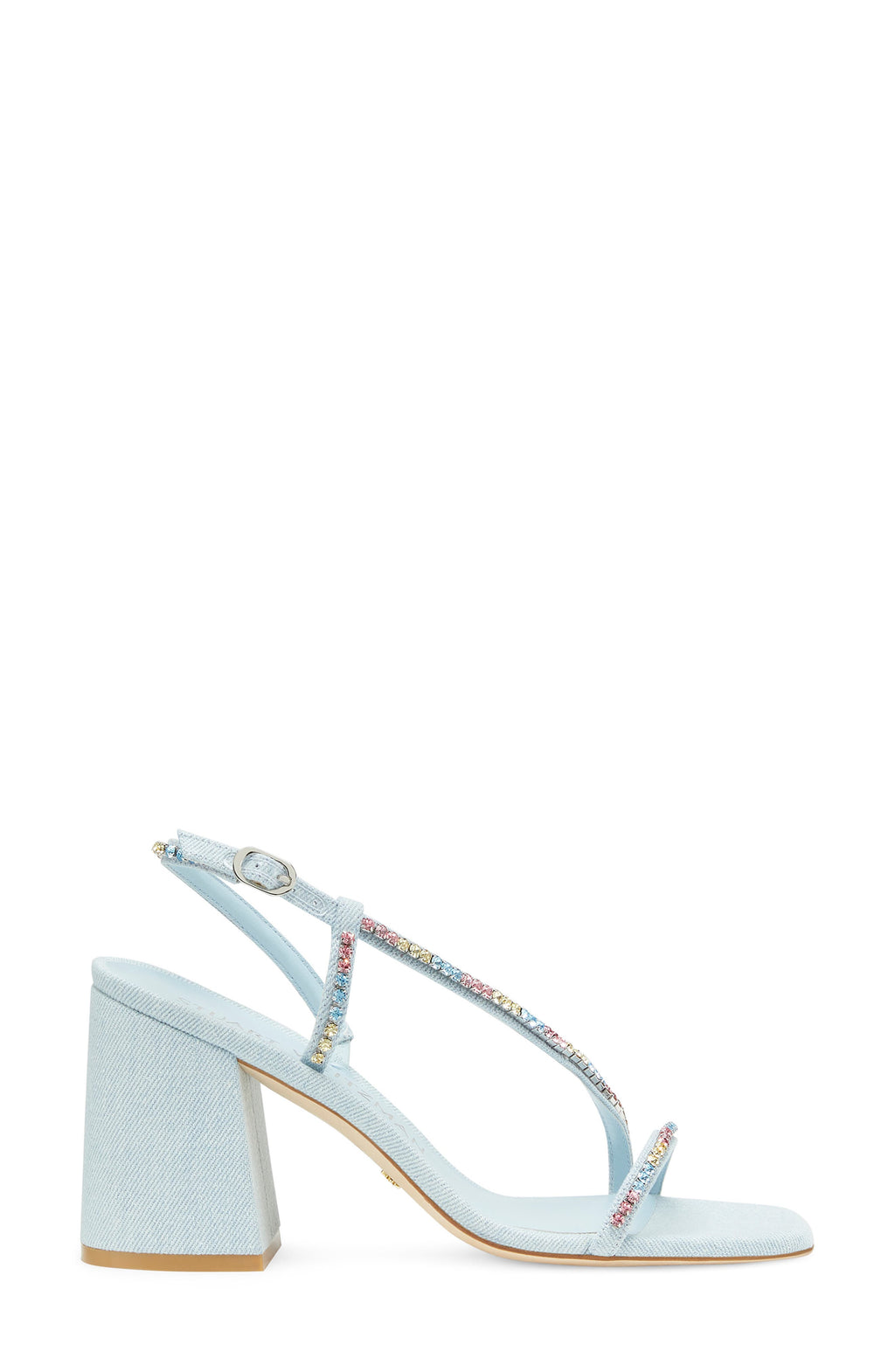 Sandalias Stuart Weitzman – Soiree Crystal 85 Block Sandal