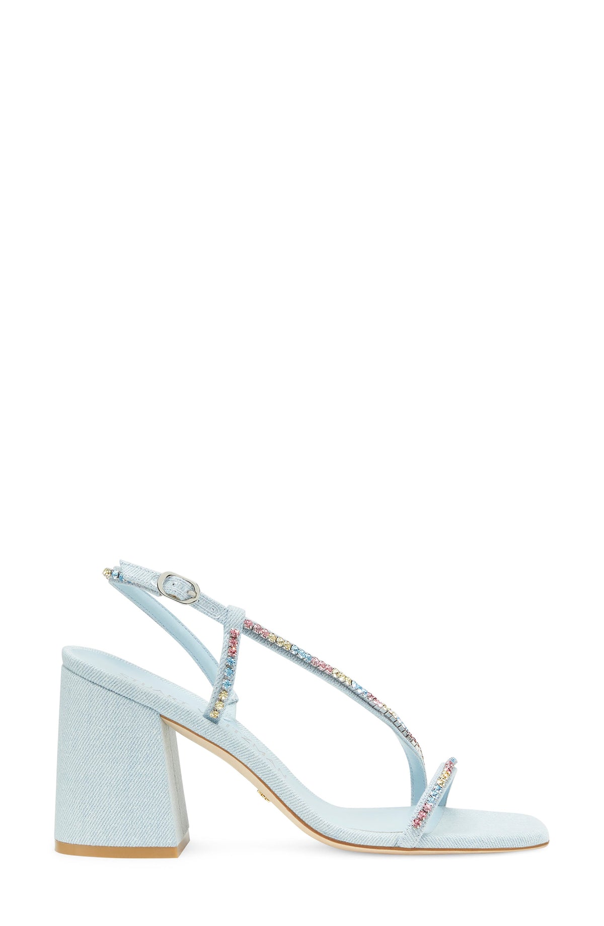 Sandalias Stuart Weitzman – Soiree Crystal 85 Block Sandal