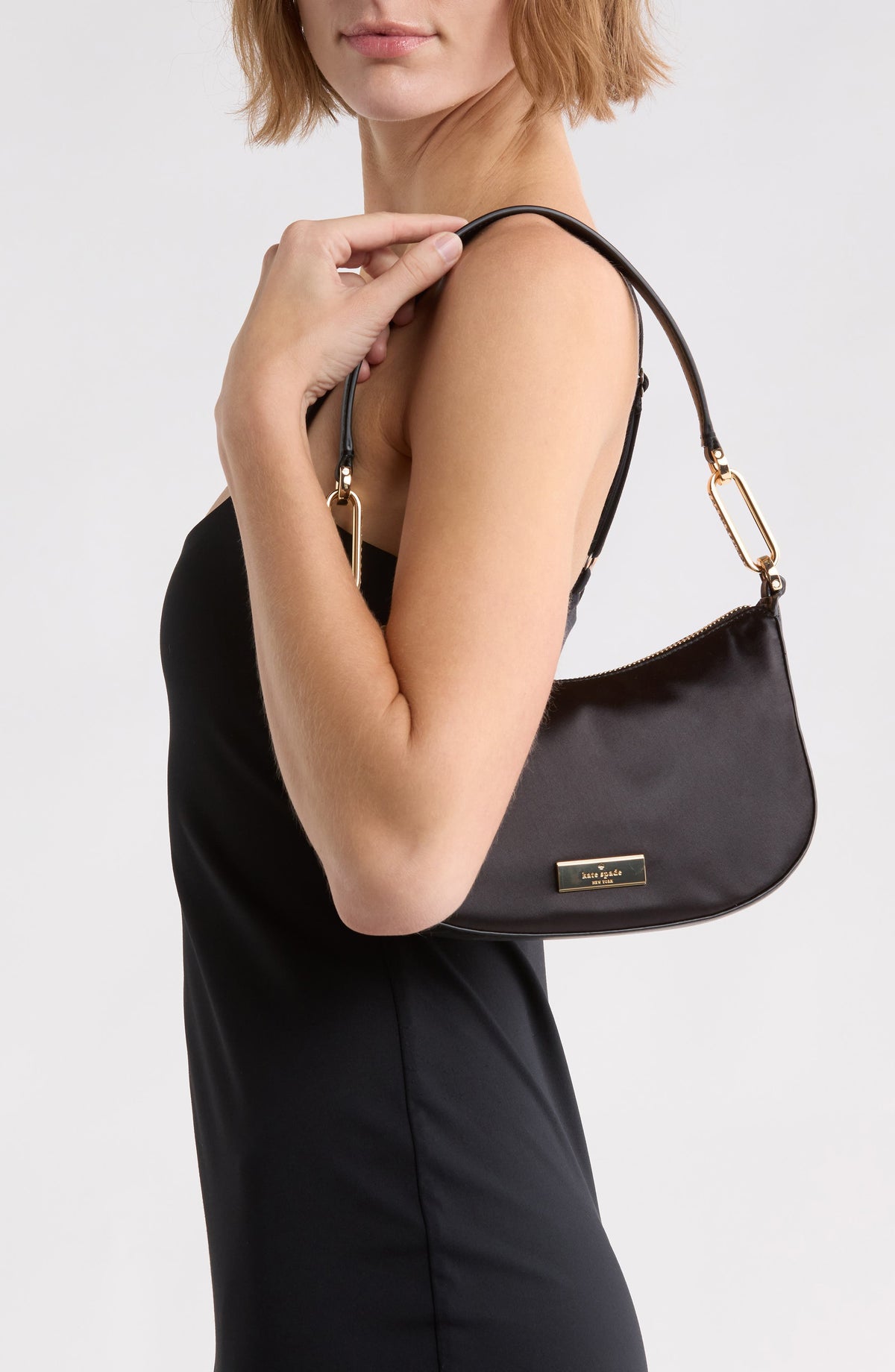 Bolso de hombro Kate Spade – Nina Satin Crystal Shoulder Bag
