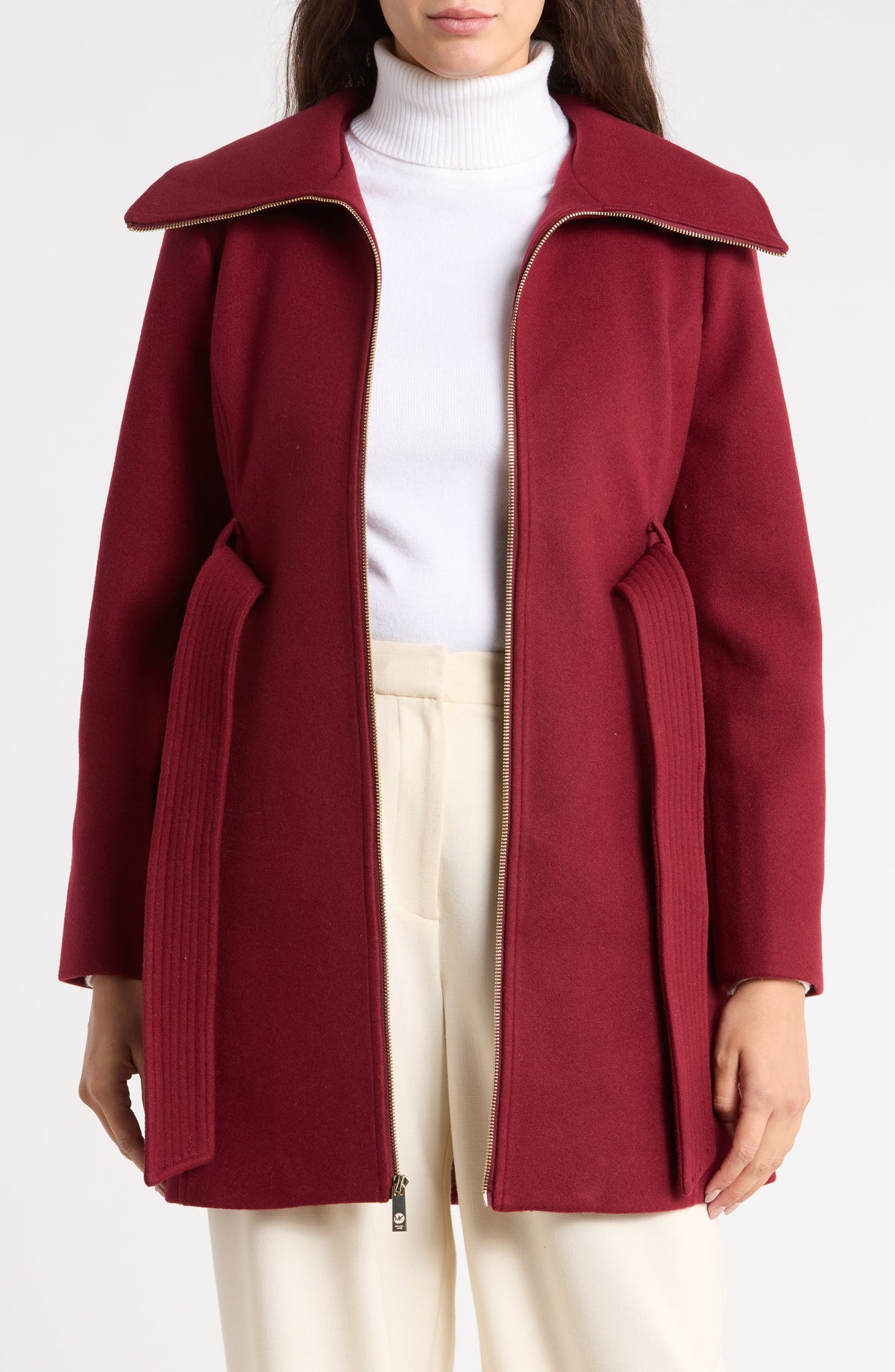 Abrigo Michael Kors – Belted Faux Wool Coat