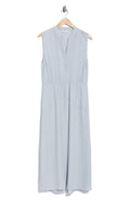 Vestido Vince – Drapey Striped Tiered Dress