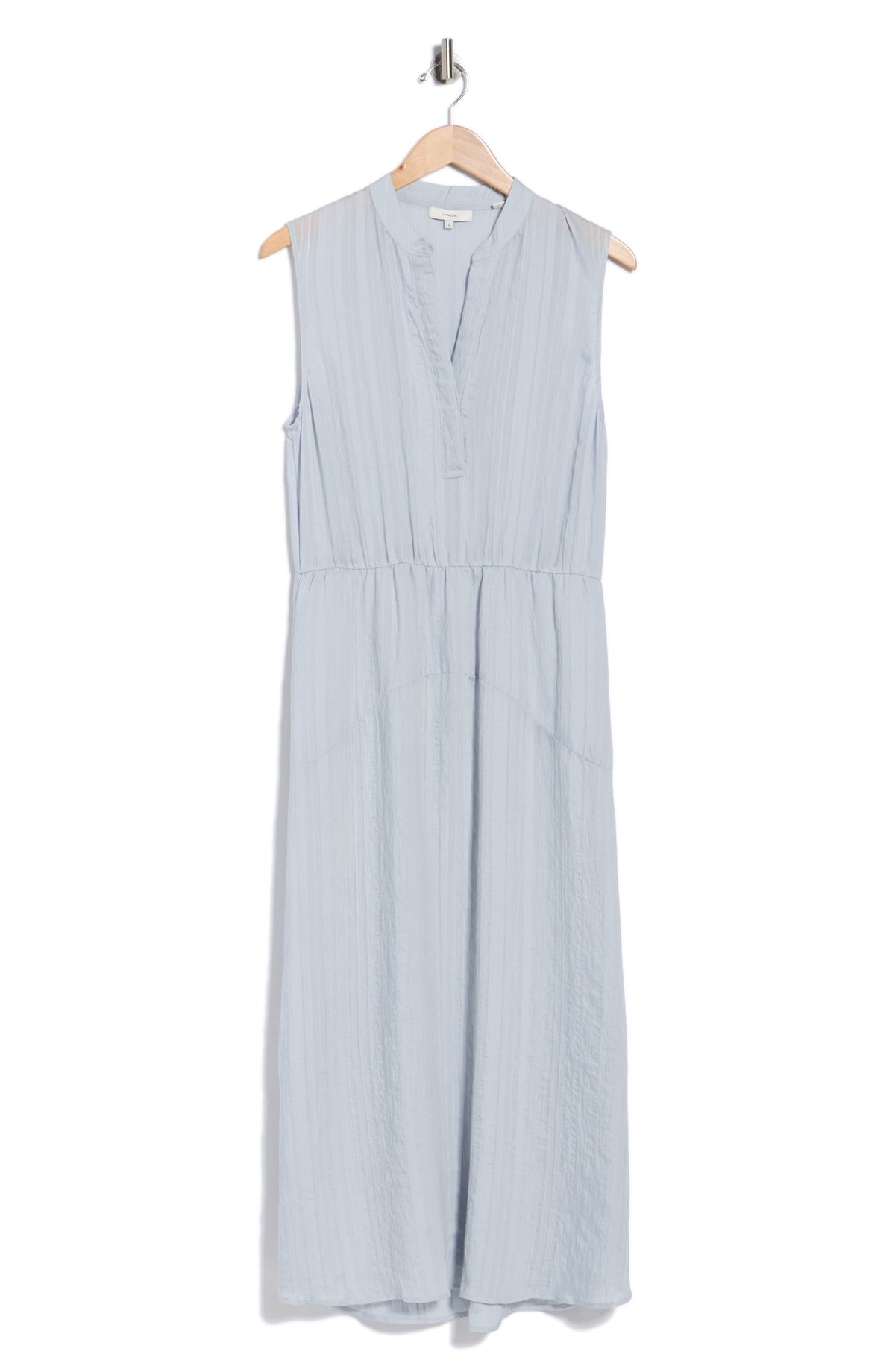 Vestido Vince – Drapey Striped Tiered Dress