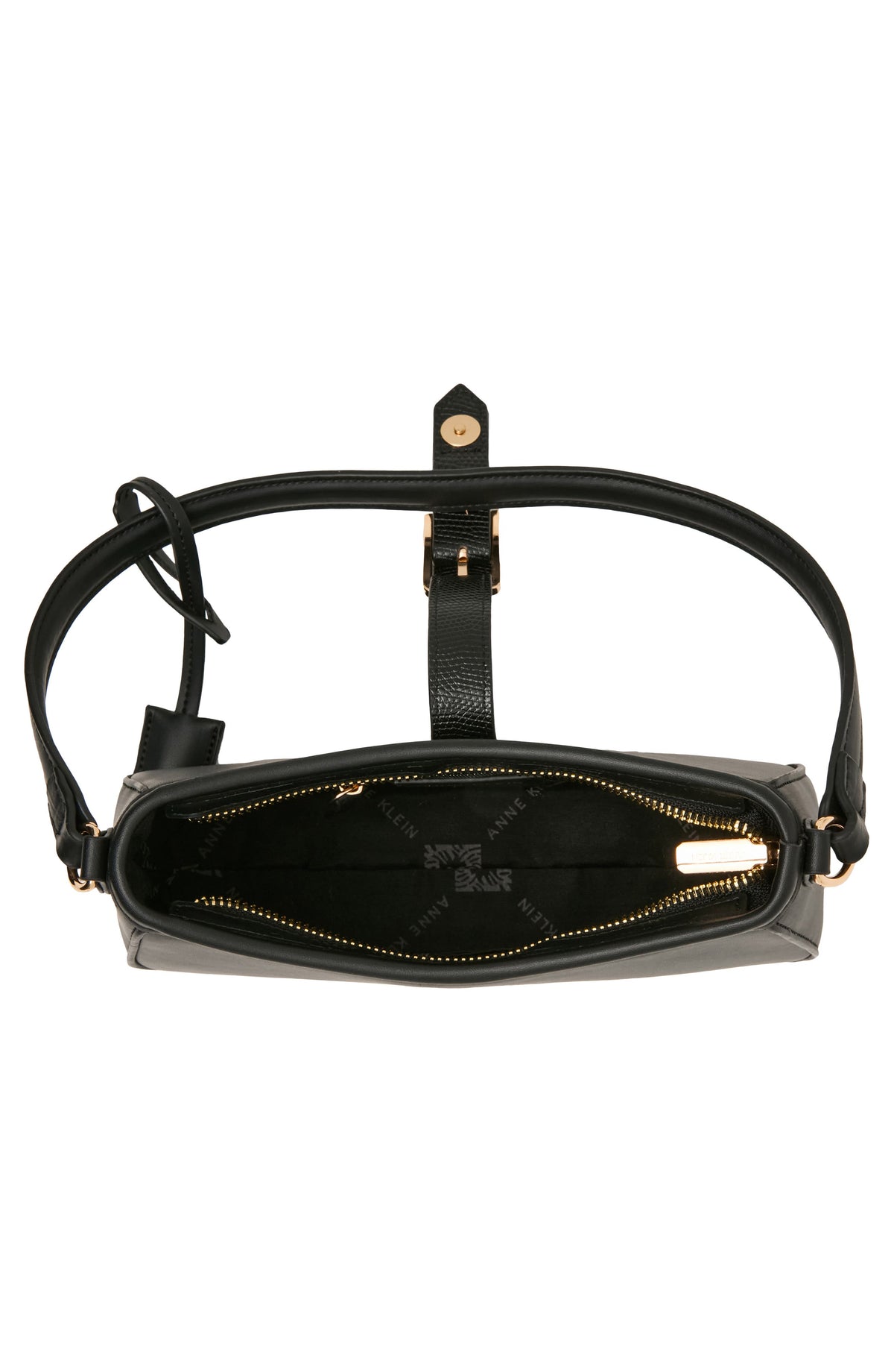 Bolso de hombro Anne Klein – Buckle Faux Leather Shoulder Bag