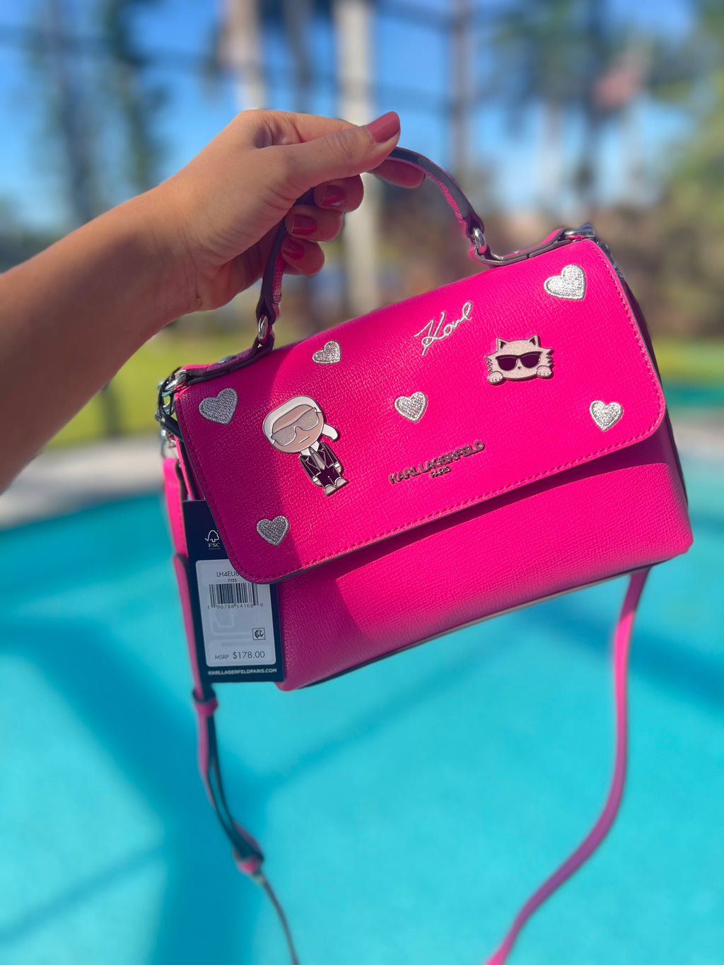 Karl Lagerfeld Pines Crossbody Satchel Bag