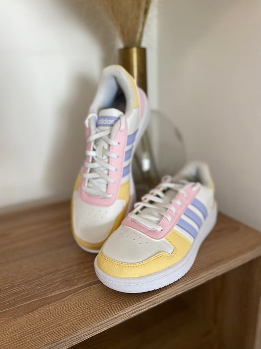 adidas Neo Hoops 2.0 'White Yellow Pink'