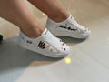 Karl Lagerfeld Paris Womens Caitie White Casual And Fashion Sneakers