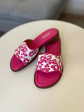 Chanclas fucsia de flores 5 Michael Kors