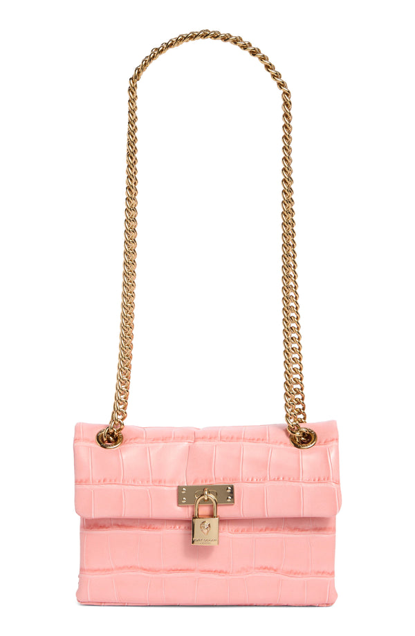 Bolso cruzado Kurt Geiger – Mini Brixton Croc Embossed Leather Crossbody Bag