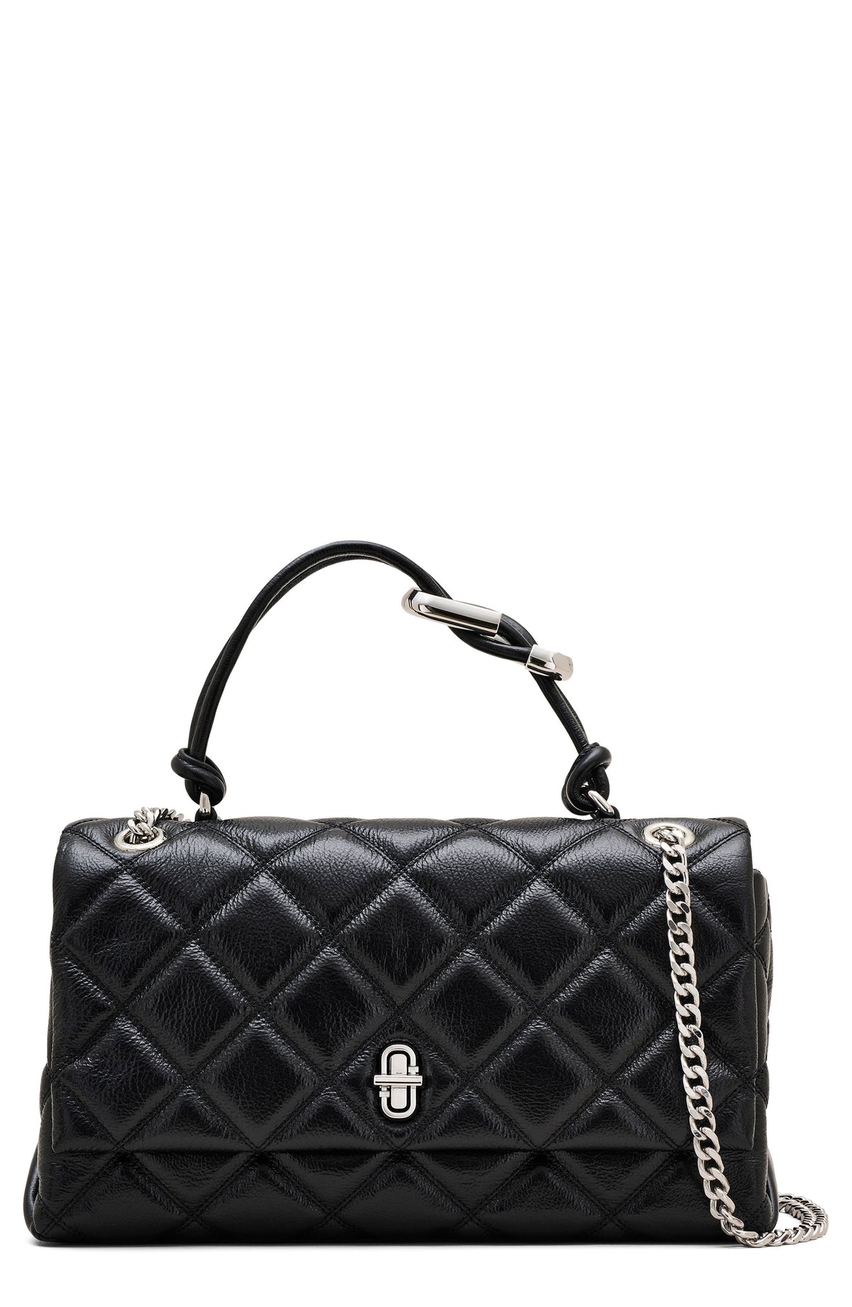 Bolso de hombro Marc Jacobs – The Dual Chain Diamond Quilted Convertible Leather Shoulder Bag