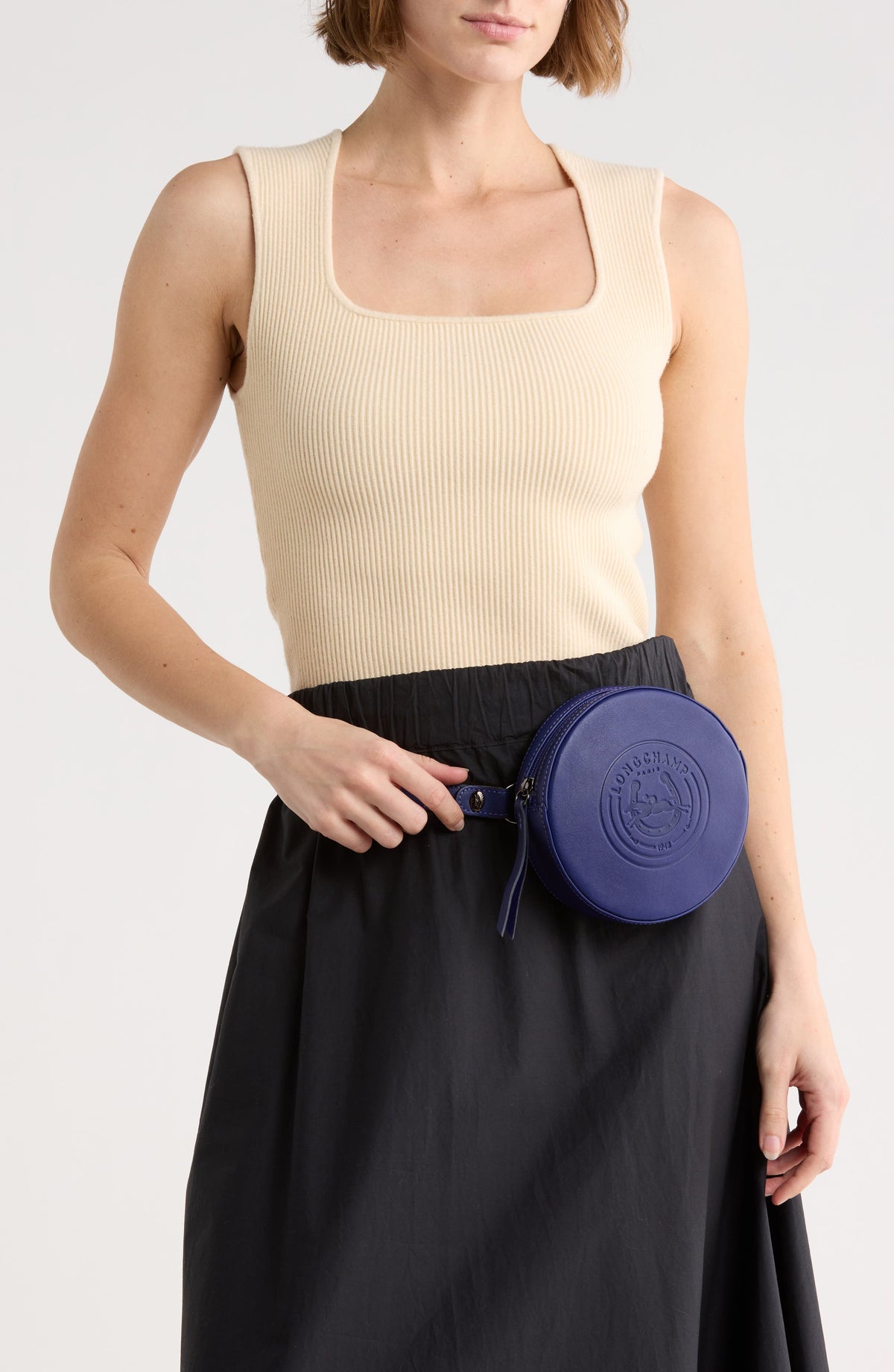 Riñonera Longchamp – Embossed Circular Belt Bag