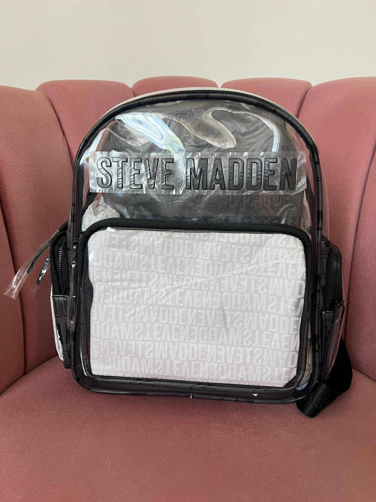 Steve Maddeln backpack with transparencies
