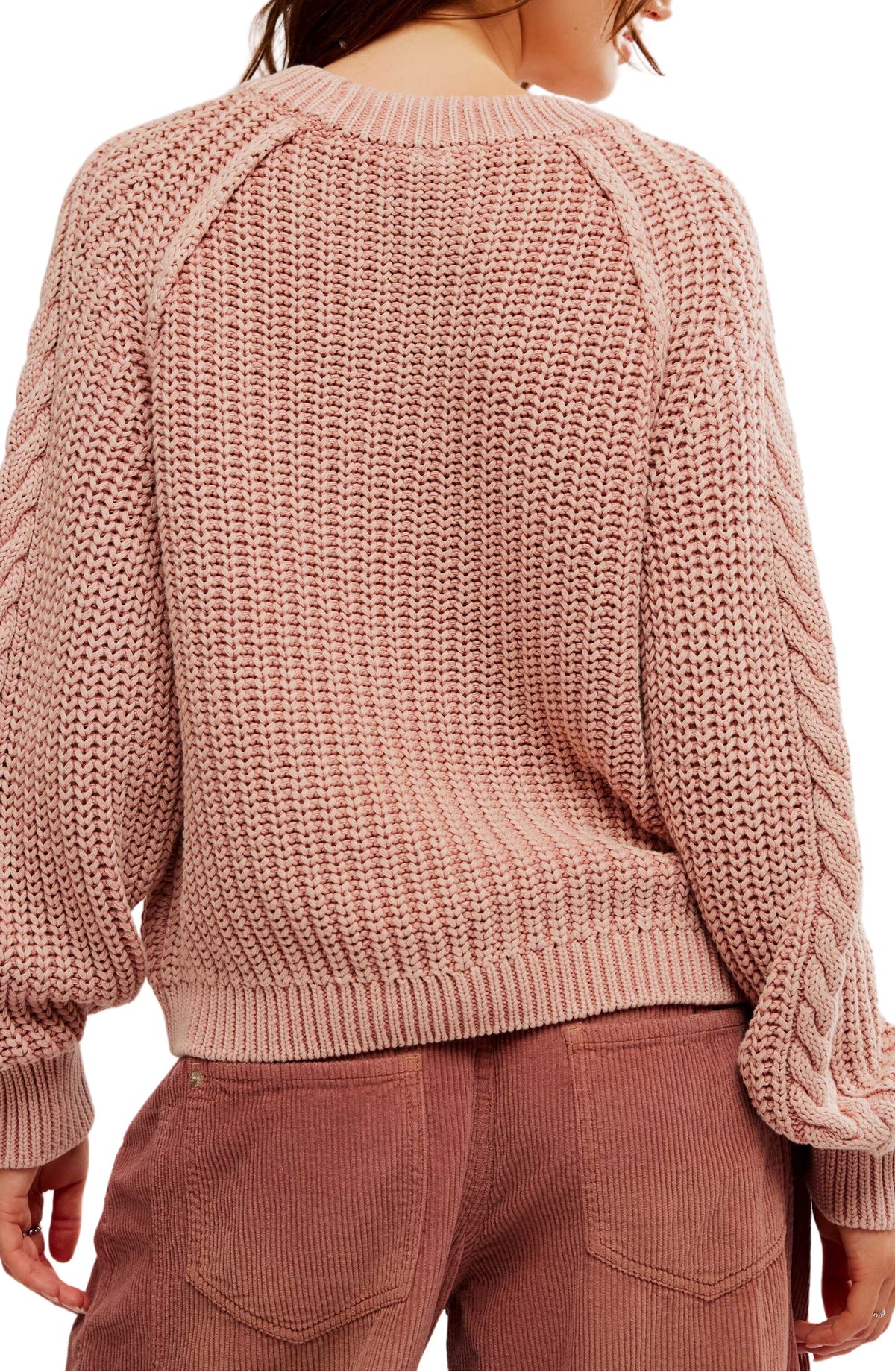 Suéter Free People – Frankie Cable Cotton Sweater