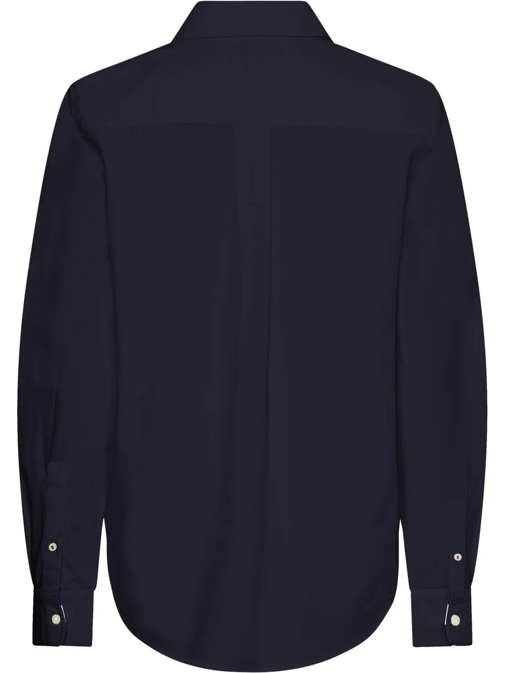 Black regular fit v-neck blouse