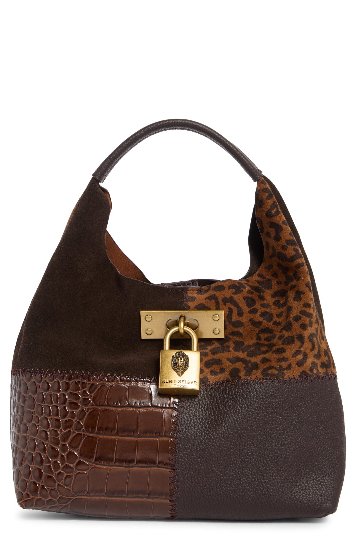 Bolso hobo Kurt Geiger – Mini Brixton Slouch Leather Hobo