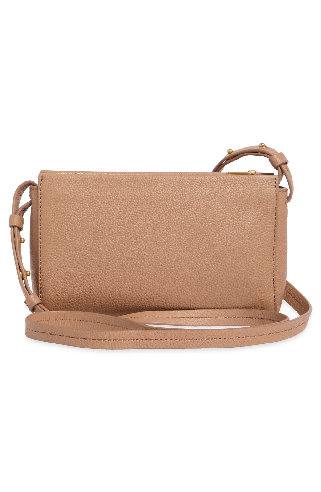 Billetera Vince – Smyrna Pebbled Leather Wallet on a Strap