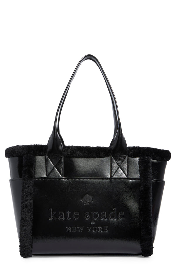 Tote Kate Spade – Jett Faux Shearling Trim Tote Bag