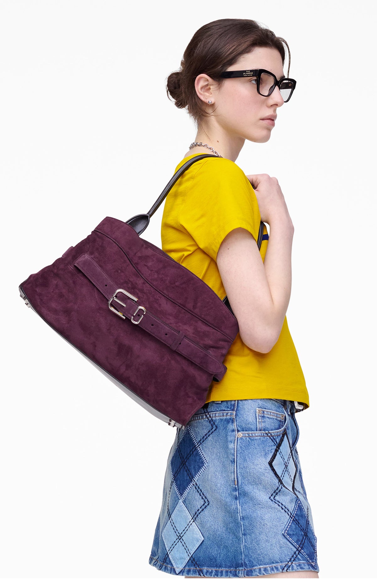Bolso satchel Marc Jacobs – The Dakota Large Suede Satchel