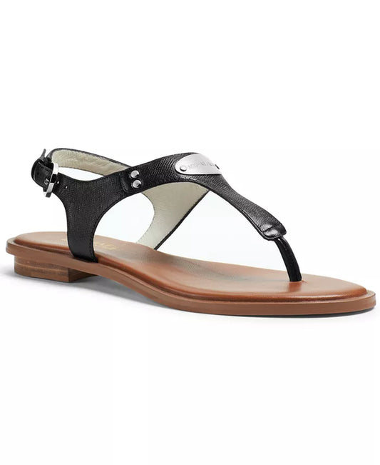 Michael Kors Women'S MK Plate Flat Thong Sandals