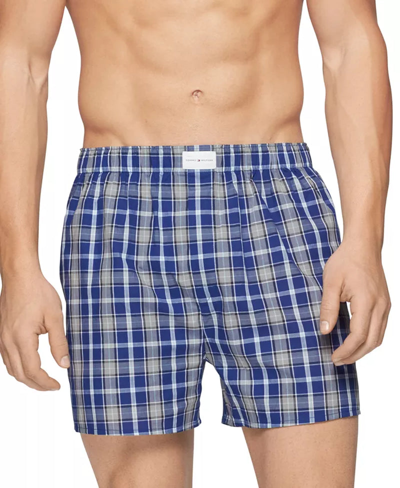 Men'S 3-Pk. Classic Printed Cotton Poplin Boxers