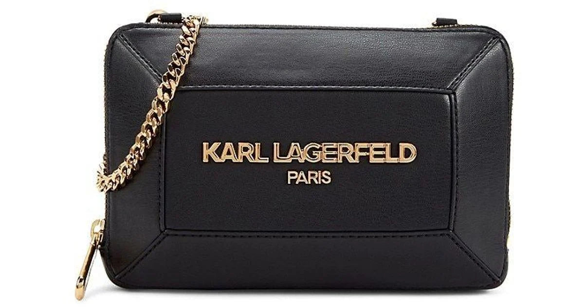 Karl Lagerfeld Paris Georgette negro pequeño