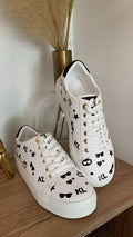 Tenis Karl Lagerfeld – Blancos con estampado KL