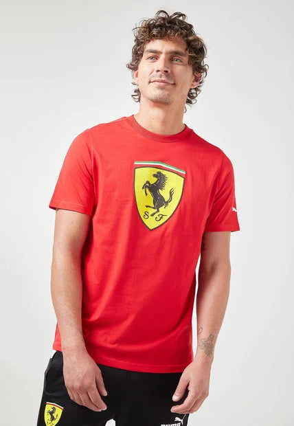 Camiseta Puma Ferrari Race Heritage roja para hombre